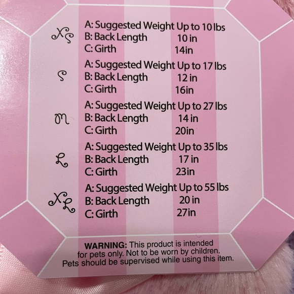 XS pink pet coat - Picture 5 of 5